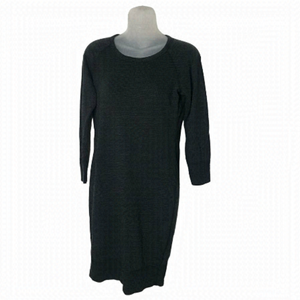 James Perse Grey Black Marbled Light Sweatshirt Dress Size 1